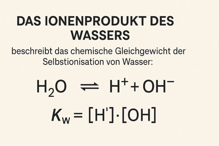 Mehr über den Artikel erfahren Ionenprodukt des Wassers
