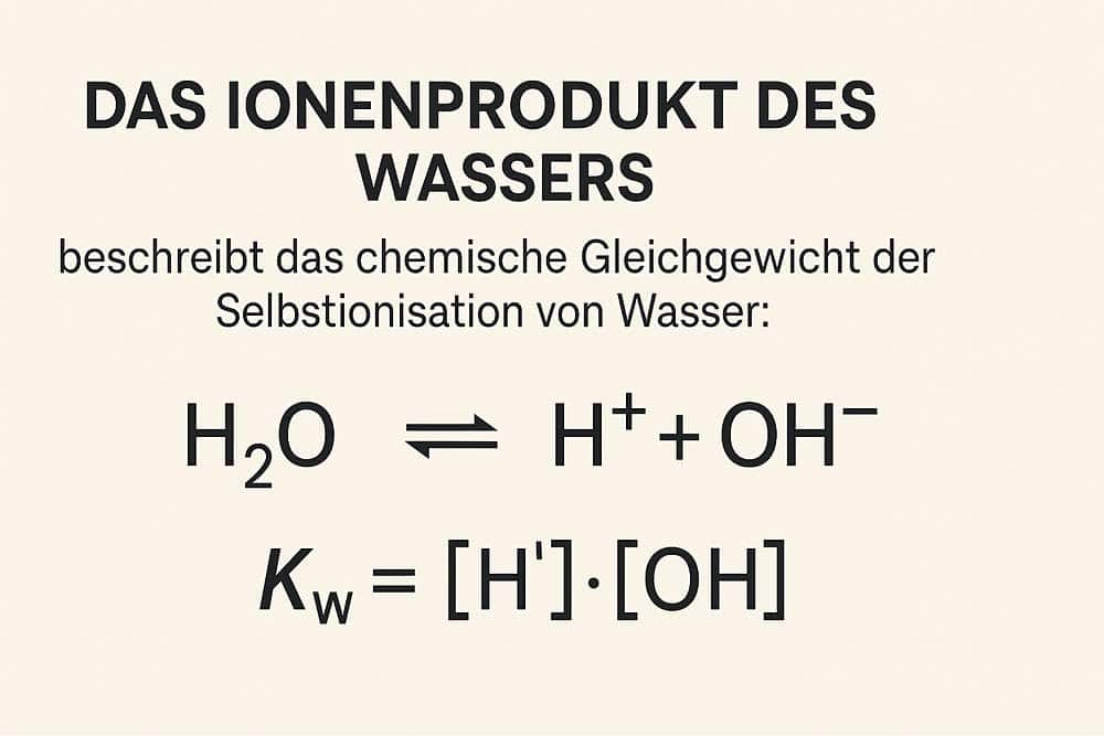 Ionenprodukt des Wassers (Kw)