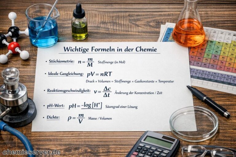 Mehr über den Artikel erfahren Was sind wichtige Formeln in der Chemie?